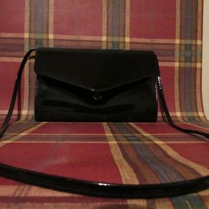 Vintage Black polyvinyl purse
